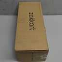 Zakkart Cat Perch for Window Sill with Bolster - Orthopedic Hammock Design with Premium Hardwood & Robust Metal Frame - Cat Window Seat for Large Cats and Kittens - Natural Color Wood Gray Bed, 24''W