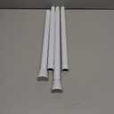 Adjustable Tension Curtain Rod 30 to 64 inches, Curtain Rod for Windows Tension Rod No Drill, Spring Tension Curtain Rod for Window, Bathroom, Doorway, White