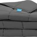 Luna Weighted Blankets for Adults | Premium Sleep Quality, Breathable, Comfortable Lyocell Blanket | All Season Cooling Blanket Gift Ideas [20lbs - Queen - 60" x 80"] [Dark Grey]