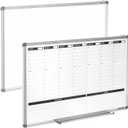 Large Weekly Dry Erase Board, Weekly Planner whiteboard with Hourly time Slots, Whiteboard Weekly Calendar for Schedule for Wall 36" X 24" Double-Sided for Office, Home and School