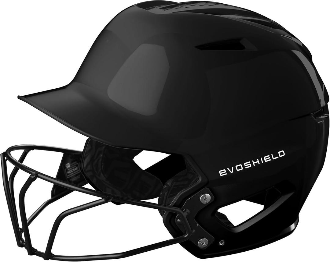 EvoShield XVT 2.0 Batting Helmets with Facemask (Black)