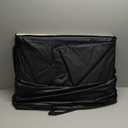 Back Seat Extender for Dogs, Hard Bottom Dog Car Seat Cover for Truck Back Seat, Dog Hammock for Car, Upgraded PU Leather Material, Larger Space, Holds 400lbs (XL, Black+Orange)