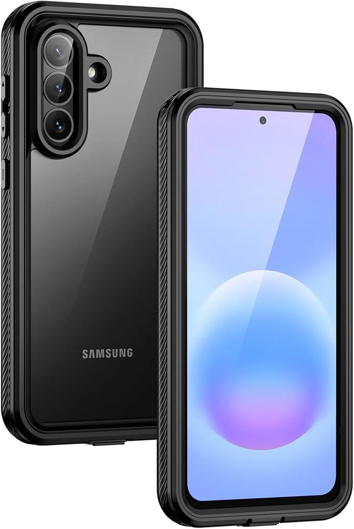 Lanhiem for Samsung Galaxy A57 Phone Case, IP68 Waterproof Black