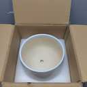 G EPGardening Ceramic Planter 9 Inch - Plant Pots with Drainage and Ceramic Saucer, Flower Pots for Indoor Plants, Modern Outdoor Planter, Living Room Decor, Gifts for Plant Lovers, White