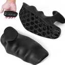 Original Weight Lifting Grips for Men Women Palm Protection, Ergonomics Fingerless Rubber Gym Hand Grips for Weight Lifting, Deadlifts, Gym Workout Gloves for Bodybuilding (Black)