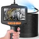Dual Lens Endoscope Camera with Light16.5FT Anhendeler Borescope Inspection Camera, IP67 Waterproof Borescope, 4.3" IPS Screen, for Automotive, Pipe, Wall, Gadgets for Men