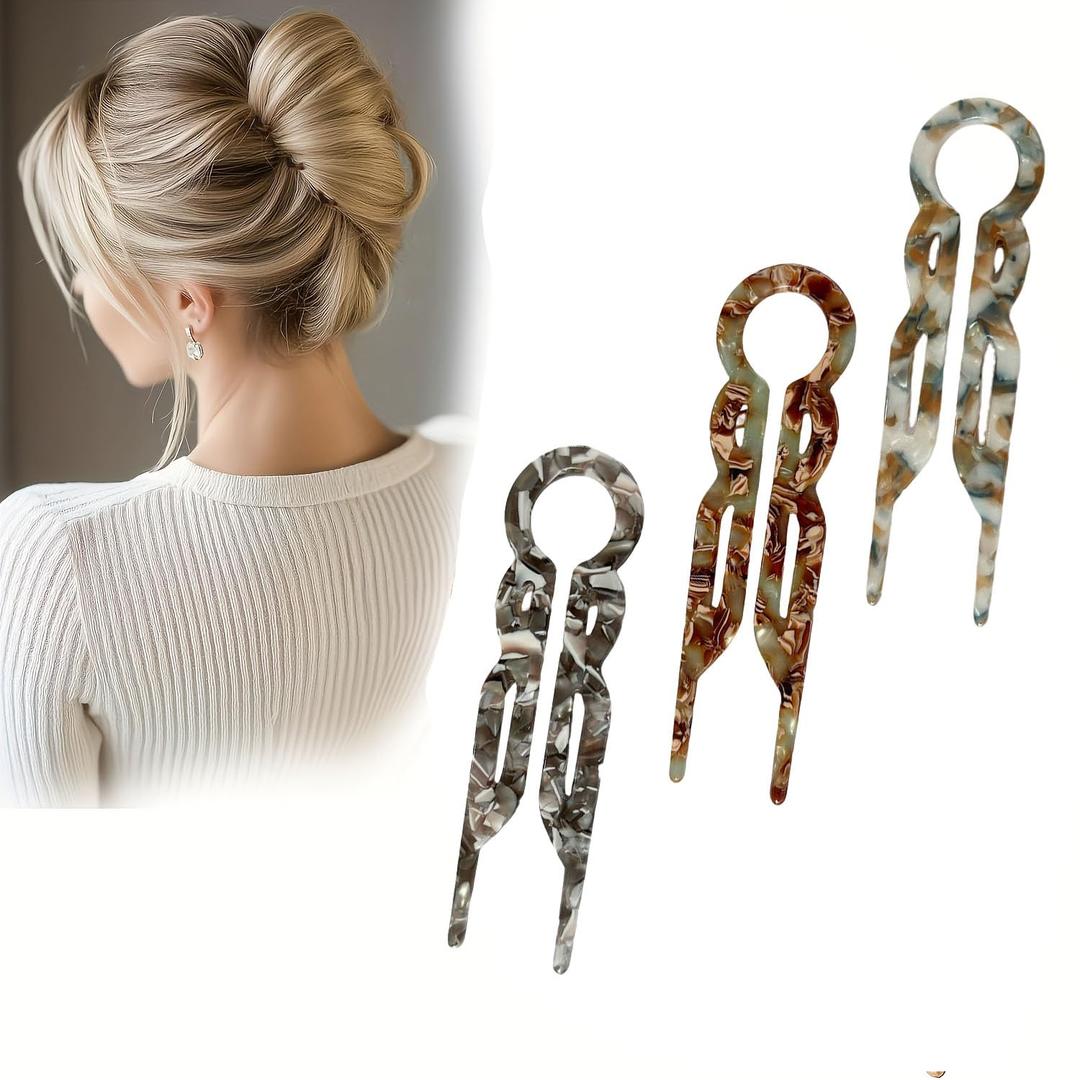 Hair Pin for Women, Hair Accessories, Elegant Hairpin, Suitable for Thick & Long Hair 3PCS B Set