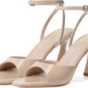Susanny High Heels for Women Pointed Open Toe Strappy Chunky Block Heels Ankle Strap Stiletto Kitten Heeled Sandals Wedding Bridal Party Prom Sexy Dress Shoes, 6.5