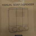 3 in 1 Shower Soap Dispenser, Wall Mounted Shampoo Dispenser Body Wash Dispenser for Bathroom Kitchen Hotel Home