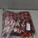 Wesnoy 20 Pack Christmas Drawstring Gift Bags with Tags, Xmas Gift Bags Assorted Sizes Bulk, Large Medium Small Holiday Gift Bag for Party Favors Present Wrapping (Red and Black)