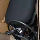 SMUG Drafting Chair with Flip-up Arms, Height Adjustable Standing Tall Office Desk Chair with Foot Ring, Ergonomic Swivel Computer Chairs with Rolling Wheels, Black (25.2"D x 24.02"W x 48"H)