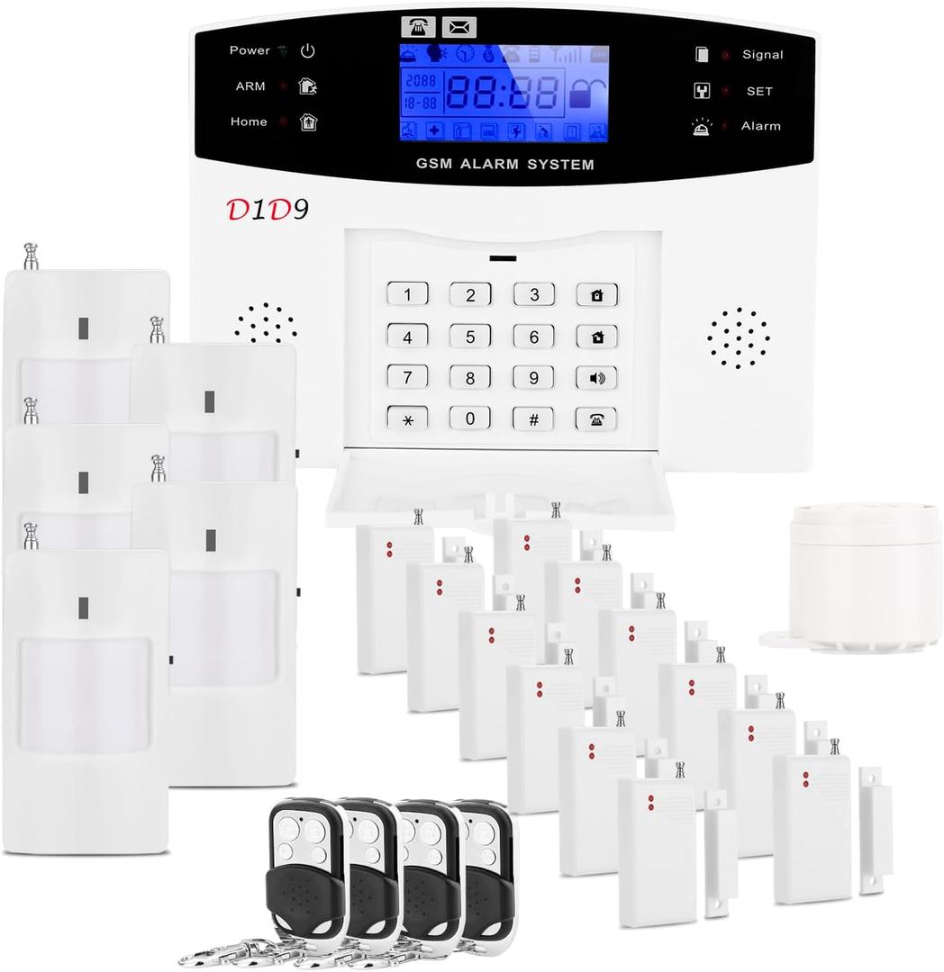 24pcs Home Burglar Alarm System Wireless DIY 4G WiFi GSM for Home Security Alarm Systems