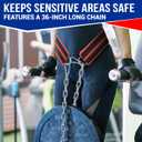 Rip Toned Dip Belt  Weight Lifting Belt with 36" Steel Chain for Dips, Chin Ups & Pullups Heavy Duty | Comfortable Fit | Supports Progressive Overload for Strength & Muscle Gains (Black)