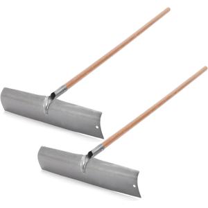 Gisafai 2 Pack 60" Concrete Placer Rake with 22" Wide Steel Rake Head
