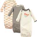 Touched by Nature Unisex Baby Organic Cotton Gowns (0-6 Months, Fox)