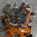 18 Pcs Jungle Animal Birthday Party Decorations Mini Birthday Hat Animal Figure Model Cake Toppers with Mini Hat for Birthday Party, Wild Animals Themed Party