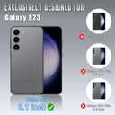 Wallet Case for Samsung Galaxy S23 with RFID-Blocking Credit Card Holder, PU Leather Folio Flip Cover Women Men Protective Phone Case Compatible with Samsung S23, Blue