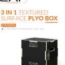 CAP Barbell 3-in-1 Plyometric Box | Multiple Styles and Sizes, 16in X 14in X 12in