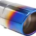 Exhaust tip - to Fit 1.75 to 2.5 Inch Exhaust Tail Pipe Diameter- Stainless Steel to give Chrome Effect - Car Muffler Tips