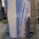 Large Canvas Wall Art for Living Room Blue Ocean Beach Sunset Sea Waves Nature Landscape Seascape Painting Seaside Reeds Pictures Seashore Coastal Serene Artwork for Home Lake Bedroom Office 60x30inch