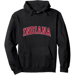 INDIANA  Throwback Design  Classic Pullover Hoodie ( L)