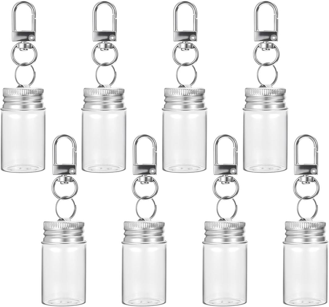 Prasacco Mini Glass Bottles with Cork Stoppers