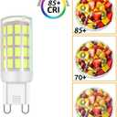 G9 LED Light Bulb G9 Bi-pin Base Chandelier Lighting JCD G9 120Volt Home Lighting 4W(40W Halogen Equivalent)400LM for table lamp,wall sconce,ceilingfan replacement,4-Pack(Daylight White 6000K)