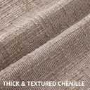 decorUhome Oatmeal Chenille Euro Sham Throw Pillow Covers 26x26 Set of 2 Textured Soft Cozy Slubby Couch Pillow Covers Modern Farmhouse Boho Decorative Pillow Cases for Bed Sofa Living Room