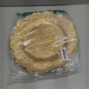 MAONAME 13" Gold Charger Plates, Round Reef Chargers for Dinner Plates, Plastic Plate Chargers for Table Setting, Wedding Decor, Set of 6