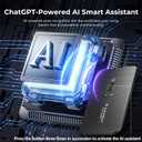 AI Voice Recorder, AI Language Translator, Support 140 Languages, DeviceGPT-5 Analysis, APP Control, for Lectures, Meetings, Calls