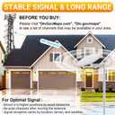 Outdoor TV Antenna 360 Omni-Directional Reception, 4K Digital HDTV Outdoor Antenna for Smart TV Local Channels with 32.8ft Cable & Long Range for Attic/Camper/RV - Fit TVs with Built-in Tuner