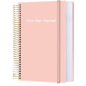 5 Year Journal | One Line a Day Jouranl | Quick and Easy Five Year Daily Journal System | Five Year Day by Day Planner for Woman & Man, 5.8" x8.5", Pink