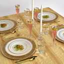 2 x Silver Spoons Gold with Beaded Rim Disposable Charger Paper Plates - 13" (Pack of 10) - Perfect for Weddings, Parties & Special Occasions