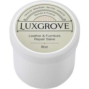 LUXGROVE Leather & Furniture Repair Salve- Polisher, Leather Cleaner and Conditioner for Furniture - UV Protectants Help Prevent Cracking or Fading, for Car Seat, Couch, Shoe, Purse, Boot - 8oz