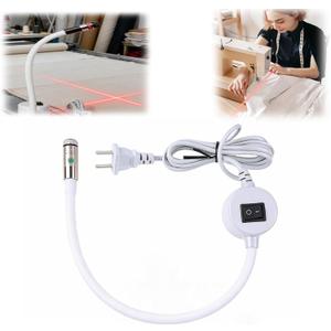 Magnetic Positioning Quilting Light for Sewing Machine, Sewing Red Guide for Straight Stitching, Quilting Red Light with Crosshair, Adjustable Hands-Free Precision Sewing and Quilting Aid Tool