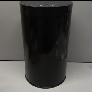 kaylowe Motion Sensor Bathroom Garbage Can with Lid 4 Gallon Stainless Steel Garbage Cans Automatic Touchless Garbage Bin for Kitchen, Bedroom, Office, Living Room, Black