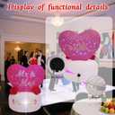 4FT Inflatable Wedding Heart Decoration, Valentine's Day Inflatable Decoration, Suitable for Wedding Celebrations, Proposal Venues, Outdoor Lawns, Gardens, Parties and Other Occasions.