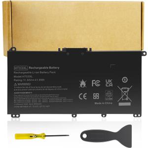Futurebatt HT03XL L11119-855 Laptop Battery for HP Pavilion 14-CE 14-CF 14-DF 15-CS 15-CW 15-CU 15-DA 15-DB 15-DW 17-by 17-CA HP 240 245 250 255 G7 340 348 G5 HSTNN-LB8M L11421-542