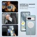 BENTOBEN for Google Pixel 7 Case [Compatible with Magsafe] Translucent Matte Magnetic Pixel 7 Case Magsafe Slim Thin Shockproof Women Men Protective Phone Cases Cover Google 7 Pixel 6.4", Grey Blue