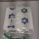 MORCART Peel and Stick Floor Tile, Vinyl Flooring Waterproof, DIY Flooring for Bathroom, Kitchen, Fireplace, Pet House, Stairs, Bedrooms, Wall(40PCS,7.87" x 7.87",Dark Blue+White)