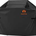 BBQ Grill Cover, 600D Heavy Duty Oxford Fabric Grill Cover for Weber,Brinkmann,Char Broil etc.(UV & Dust & Water Resistant, Weather Resistant, Rip Resistant)(52" L x 26" W x 43" H, Black)…
