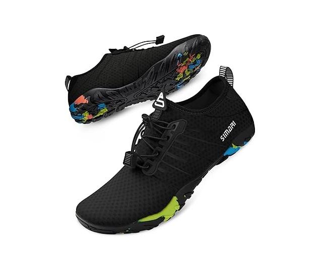 SIMARI Water Shoes for Women Men - Barefoot Quick-Dry Aqua Socks | Lightweight Swim Shoes for Surfing, Swimming, Beach Sports, Kayaking, Diving | Non-Slip Design, 37