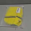 CUTIEHON Soccer Referee Jersey, Short Sleeve Official Pro Referee Shirt, Featuring a Badge Holder & Pockets (Yellow), XS