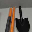 43.7Inches Small Spade Shovel Small Trench Shovel with Heavy Duty Steel Handle Garden Tools, Small Shovel for Digging Gardening Camping Yardwork Car Shovel, Orange