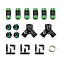 1/2" Soaker Hose Fittings Kit, 21 Pcs Garden Irrigation Connectors with Repair Connectors (Male & Female),Tees,Elbows,couplings,End Caps,Two-Way Valve Connectors, Drip System Parts for Garden Lawn
