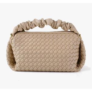 Small Woven Purses, Designer Crossbody Bags for Women Vegan Leather Bags Evening Woven Handbag Clutch