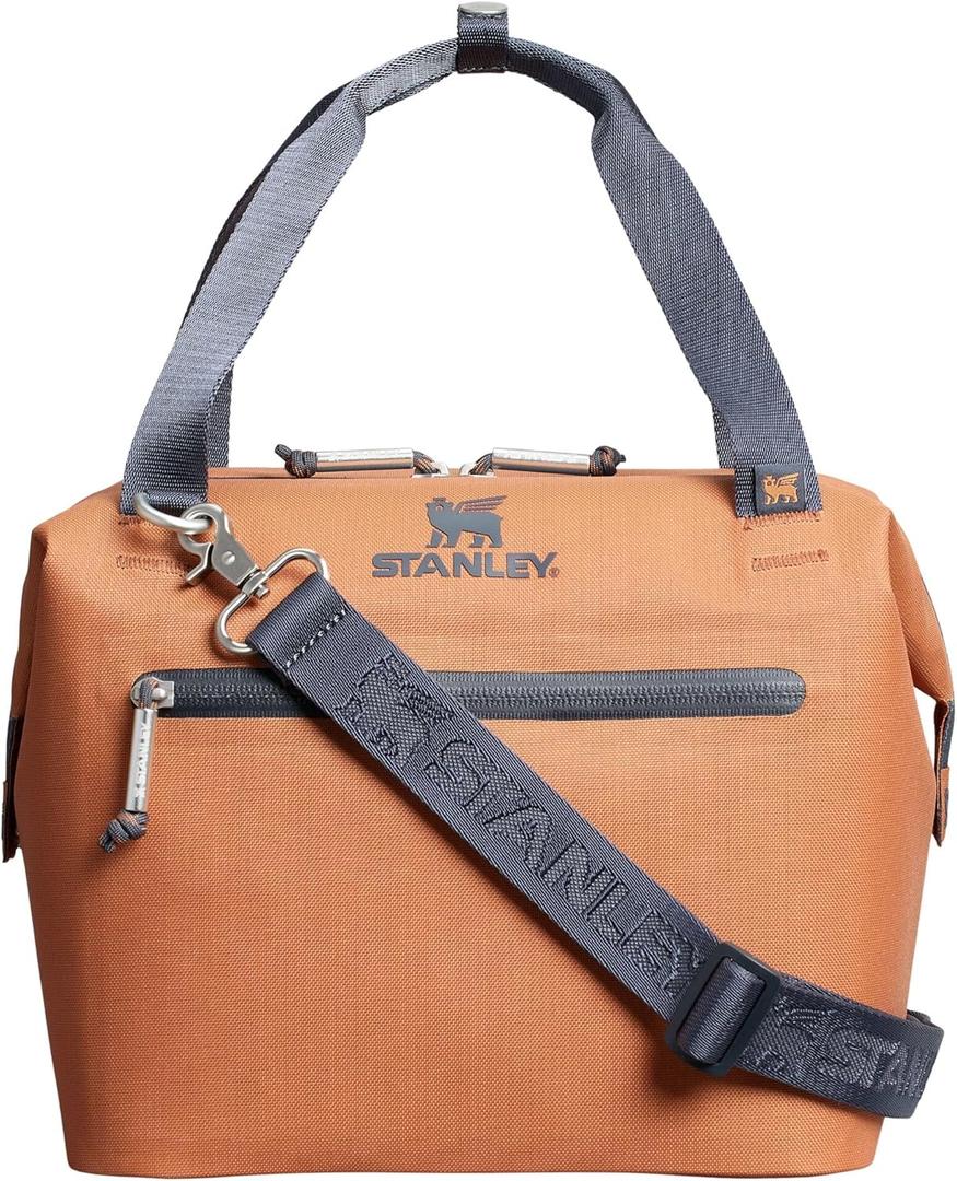Stanley All Day Julienne Mini Soft Cooler Bag and Lunch Box | Can Cooler with Handles and Strap | 12 Hour Cooling | Insulated Travel Bag with Zipper | BPA-Free (Toast)