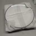 MALACASA 24-Piece Gourmet Porcelain Dinnerware Sets, Modern White with Black Rim Round Dish Set for 6 - Premium Serving Plates and Bowls Sets for Dessert, Salad, Soup, Pasta - Series AMELIA