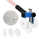 LookFox Backer Rod Insertion Tool, Depth-Adjustable with Auxiliary Wheels, Equipped with 4 Interchangeable Wheels, for Concrete Joint Sealing, Road Construction and Construction Projects