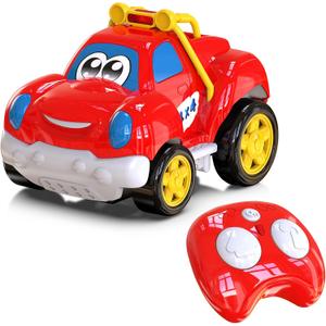 Toddler Remote Control Car Pickup Truck Toy for Kid Cartoon RC Vehicle for Toddlers 1-3 Durable Construction for Boys & Girls